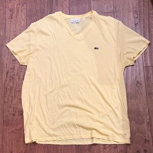 Lacoste Men's Short Sleeve Yellow Tee